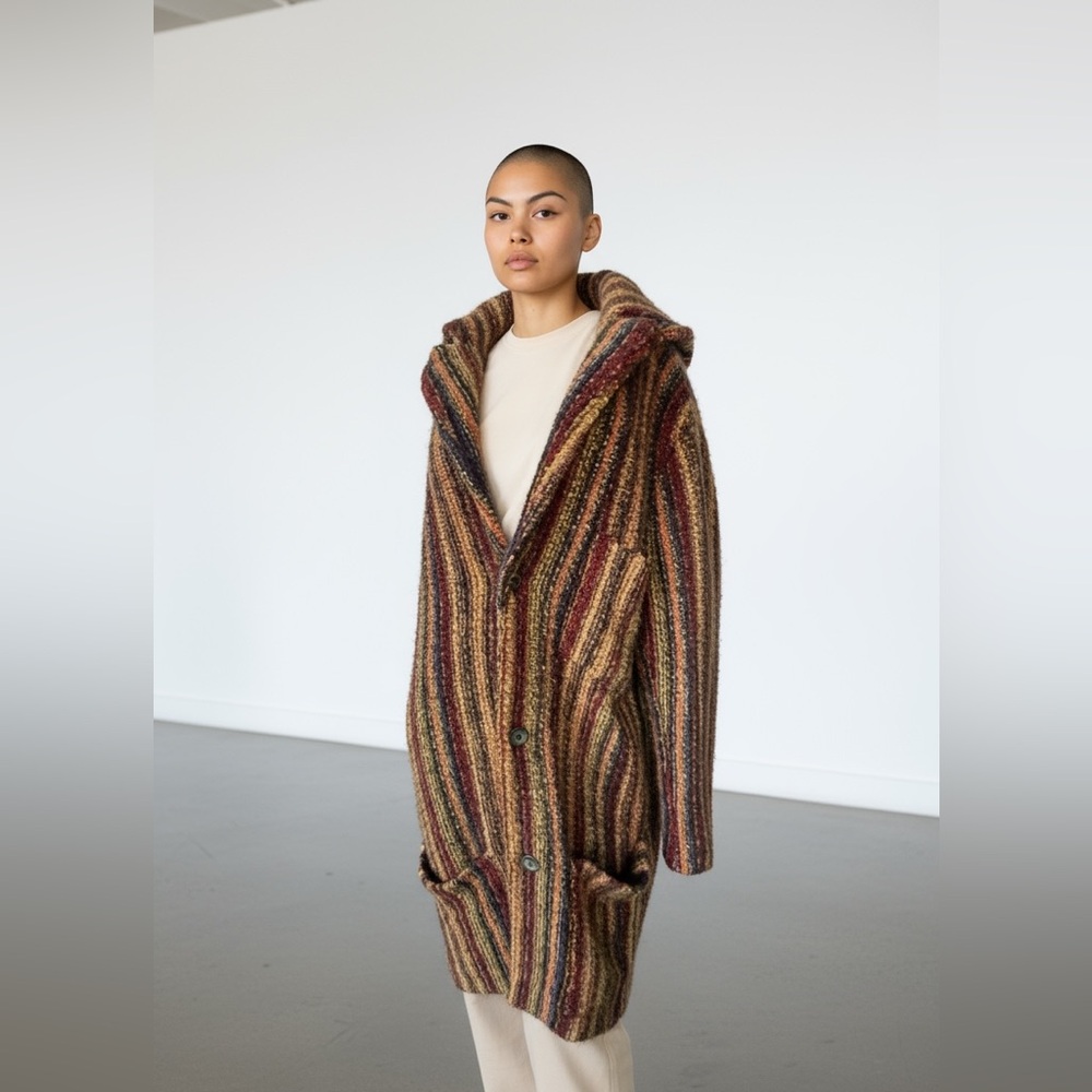Vintage 80’s Missoni oversized striped cardigan jacket
